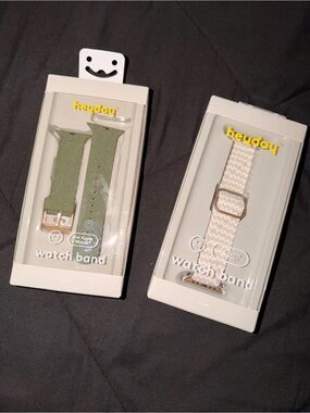 heyday Olive Green & Cream Replacement Watch Bands (2-Pack)